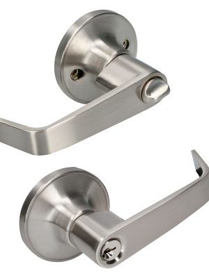 22MA.jpg 22MA - Manija tubular plana función entrada y recámara, níquel satinado, llave estándar, blíster Lock