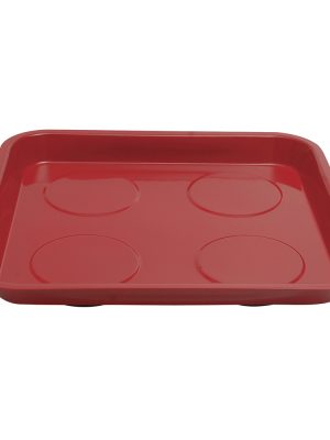 2305 - Charola magnética con cubierta de pintura electrostática, rectangular 28 cm x 30 cm Urrea