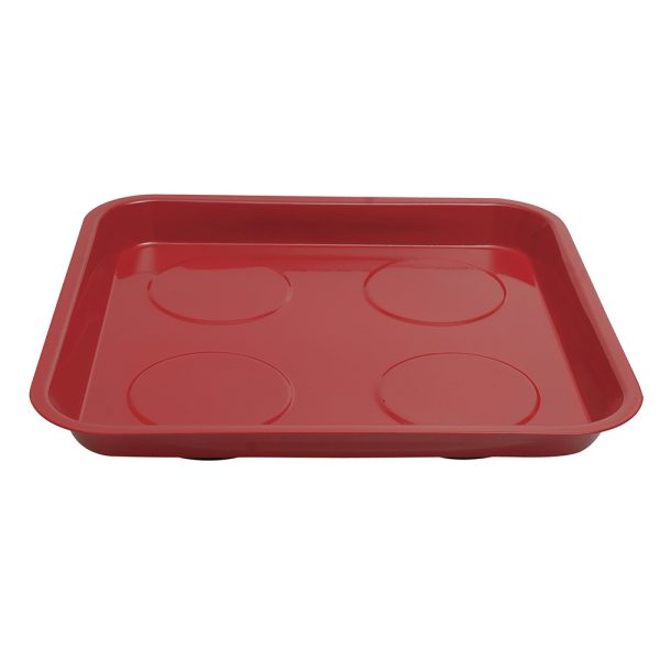 2305 - Charola magnética con cubierta de pintura electrostática, rectangular 28 cm x 30 cm Urrea