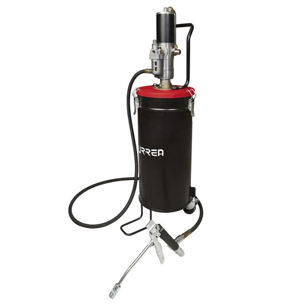 23628 - Inyector de grasa con cubeta neumático de 15 kg, 7,500 PSI Urrea