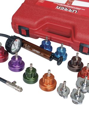 2370 - Juego para detección de fugas en radiador, 14 piezas Urrea