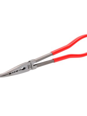 241G.jpg 241G - Pinza para electricista con mango rubber grip de 9-5/8" extra larga curva a 45° Urrea