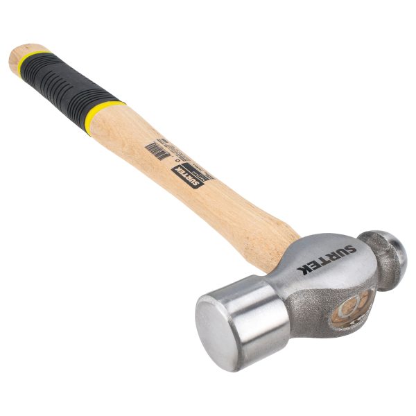 24SG - Martillo pulido de bola con mango de madera con grip de 16", 24 oz Surtek