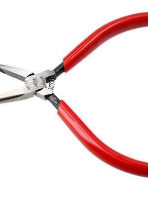 282GR - Pinza para electricista con mango rubber grip de 4-3/4" punta larga sin corte con resorte Urrea