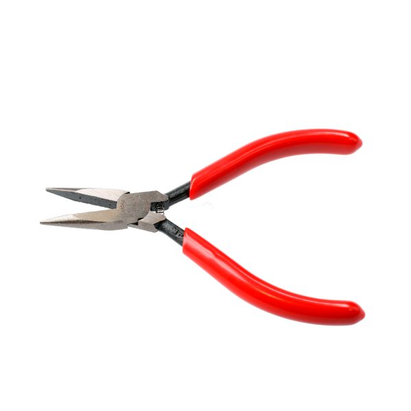 28560 - Pinza para electrónica con mango rubber grip de 4-3/4" cónica lisa Urrea