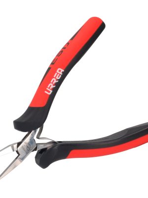 28580X.jpg 28580X - Pinza para electrónica con mango antiestático de 4-3/4" punta larga plana Urrea