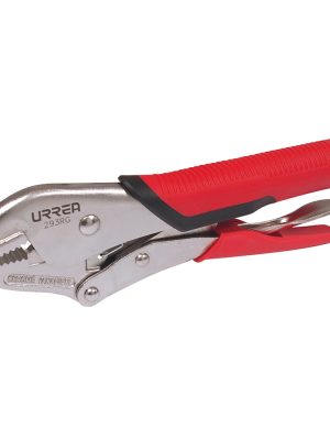 293RG - Pinza de presión con mango bimaterial de 10" quijada recta Urrea