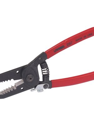 297.jpg 297 - Pinza pelacable con mango air cushion 10-20 AWG de 6-3/4" alta palanca con seguro Urrea