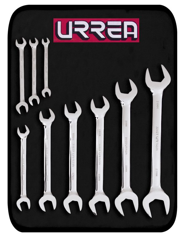 30000RM.jpg 30000RM - Juego de llaves españolas pulido espejo métricas, 9 piezas en estuche Urrea