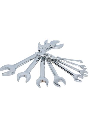 3000I.jpg 3000I - Juego de llaves españolas pulido espejo en pulgadas, 8 piezas en rack Urrea