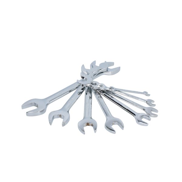 3000IM - Juego de llaves españolas pulido espejo métricas, 9 piezas en rack Urrea