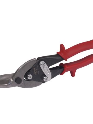 303L - Tijera para hojalatero tipo aviación izquierda con mango rubber grip, 10" Urrea