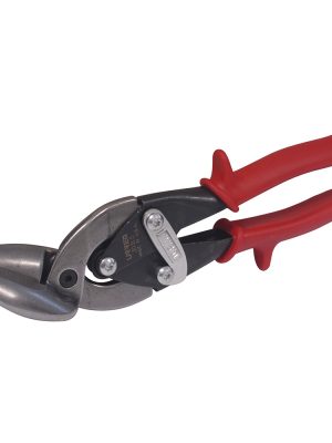 303LS - Tijera para hojalatero tipo aviación acodada izquierda  con mango rubber grip, 10" Urrea