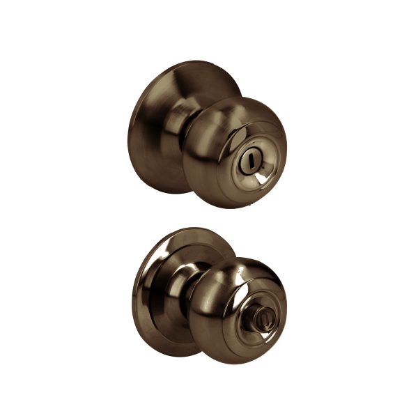 30POP.jpg 30POP - Pomo cilíndrico ovalado función baño, latón antiguo, llave estándar, blíster Prolok