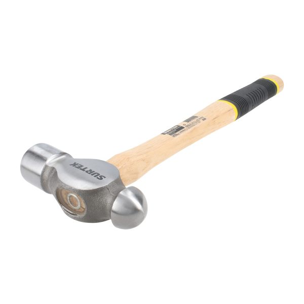 32SG - Martillo pulido de bola con mango de madera con grip de 16", 32 oz Surtek