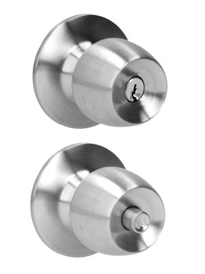 35POP - Pomo cilíndrico media copa función recámara, acero inoxidable, llave estándar, blíster Prolok