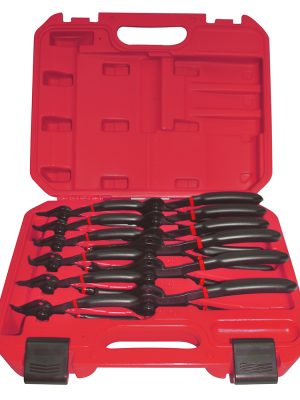 360C.jpg 360C - Juego de pinzas para anillos de retención, 12 piezas Urrea