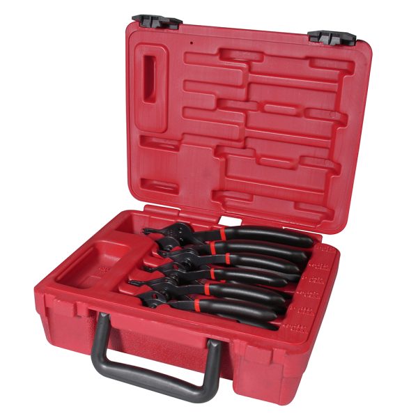 360D - Juego de pinzas para anillos de retención, 6 piezas Urrea