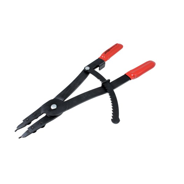 364 - Pinza para cerrar anillos de retención con mecanismo de matraca Urrea