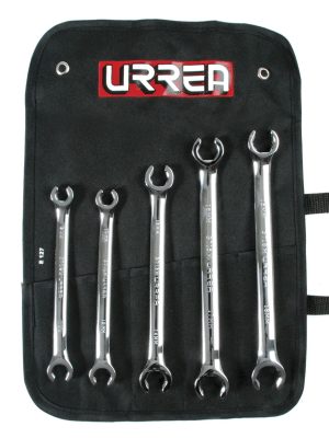 3700M.jpg 3700M - Juego de llaves abocinadas pulido espejo métricas, 6 puntas, 5 piezas en estuche Urrea