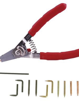 381 - Pinza para anillos de retención con puntas intercambiables, 12 piezas Urrea