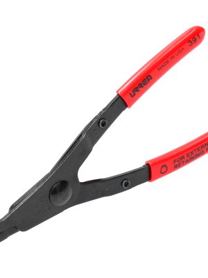 391 - Pinza para anillos de retención con mango rubber grip fijas tipo externo ángulo de 0° Urrea