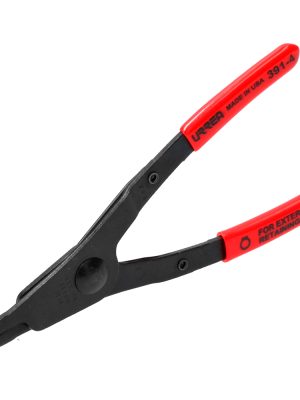 3914 - Pinza para anillos de retención con mango rubber grip fijas tipo externo ángulo de 45° Urrea