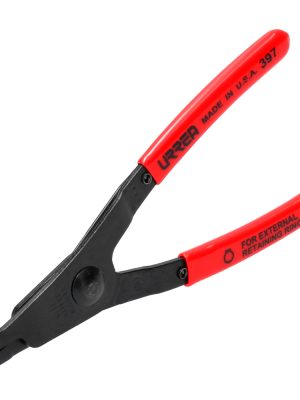 397 - Pinza para anillos de retención con mango rubber grip fijas tipo externo ángulo de 90° Urrea