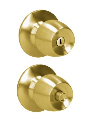 39POP.jpg 39POP - Pomo cilíndrico media copa función baño, latón brillante, llave estándar, blíster Prolok