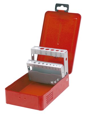 4077 - Caja metálica para brocas color rojo 7" x 4" x 2" Urrea