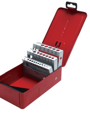 4079 - Caja metálica para brocas color rojo 5" x 4" x 3" Urrea