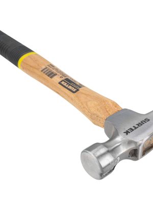 408RG - Martillo de uña curva pulido con mango de madera, 16 oz Surtek