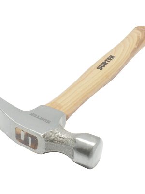 416R - Martillo de uña recta con mango de madera de 14", 16 oz Surtek