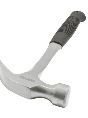 416X - Martillo de uña curva forjada en una pieza con mango de neopreno de 13", 16 oz Surtek