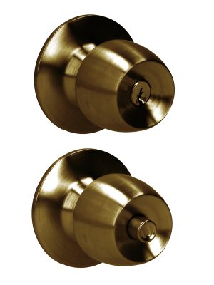 41POP.jpg 41POP - Pomo cilíndrico media copa función recámara, latón antiguo, llave estándar, blíster Prolok