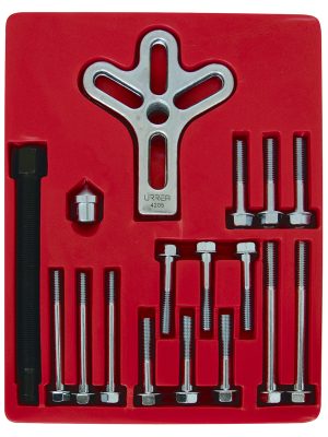 4205 - Juego de extractor automotriz de volante tipo "C", 17 piezas Urrea