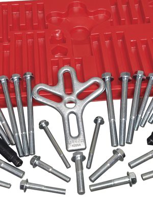 4205A - Juego de extractor automotriz de volante tipo C, 25 piezas Urrea