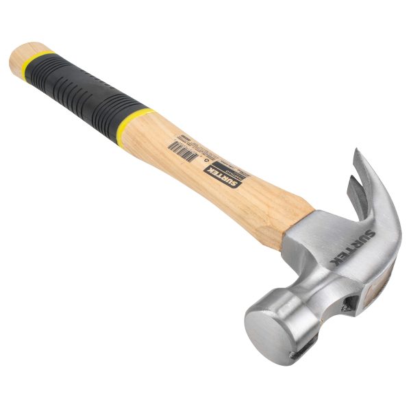 420CG - Martillo de uña recta pulido con mango de madera, 20 oz Surtek