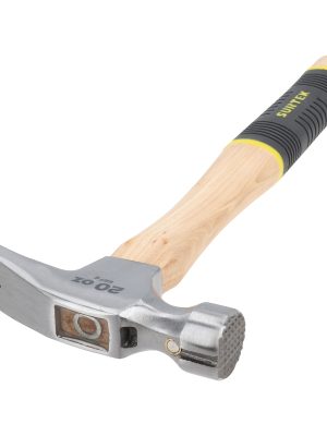 420FG - Martillo de uña recta con cabeza fresada con mango de madera, 20 oz Surtek