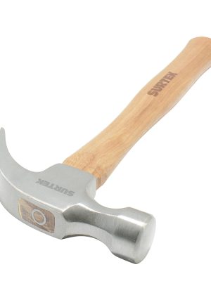 420P.jpg 420P - Martillo de uña curva pulido con mango de madera de 14", 20 oz Surtek