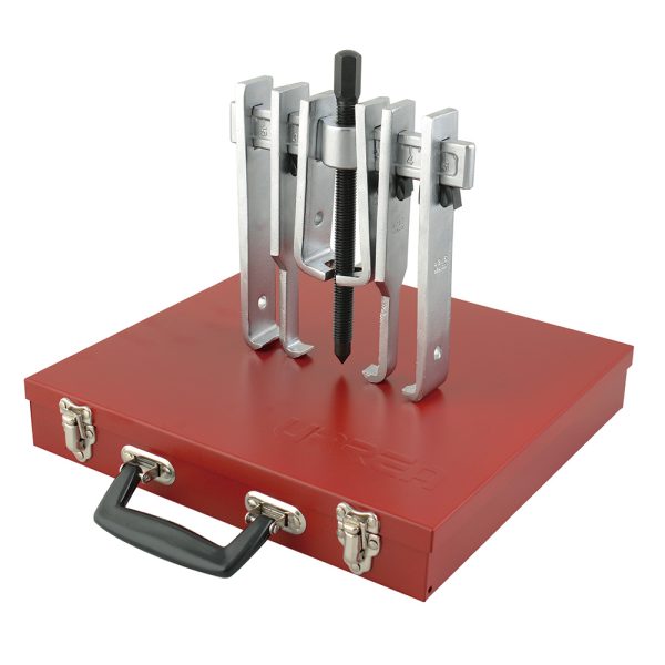 4213B - Extractor quijada recta tipo "A" 6 ton, 13 piezas en caja metálica Urrea