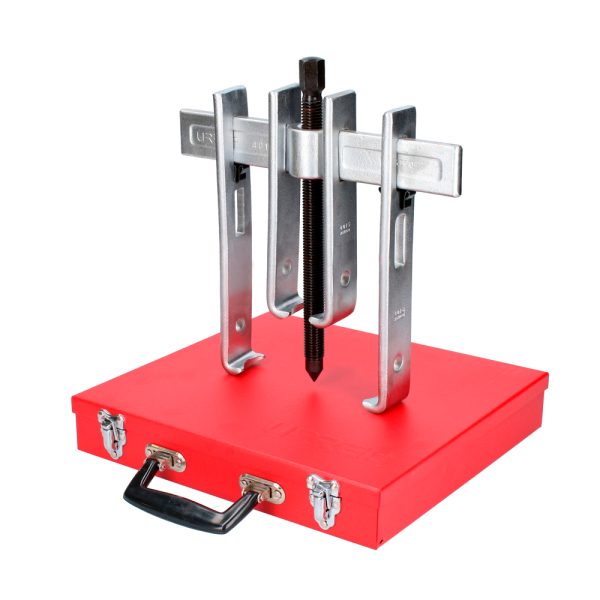 4232SJB - Extractor quijada recta tipo "A" 10 ton, 9 piezas en caja metálica Urrea