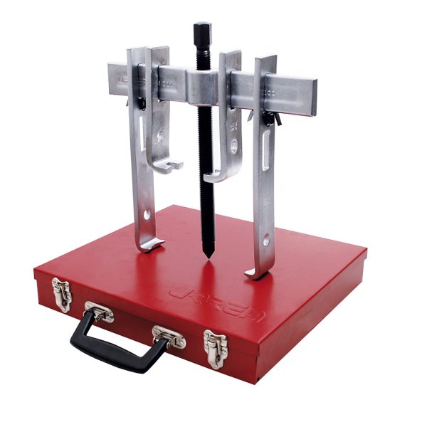 4238B.jpg 4238B - Extractor quijada recta tipo "A" 10 ton, 9 piezas en caja metálica Urrea