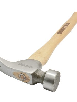425CF.jpg 425CF - Martillo de uña recta con cabeza frasada tipo california con mango de madera de 16", 25 oz Surtek