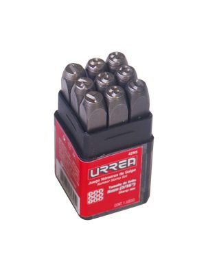 42N5.jpg 42N5 - Juego de números del "0" al "9" de golpe 5 mm, 9 piezas Urrea