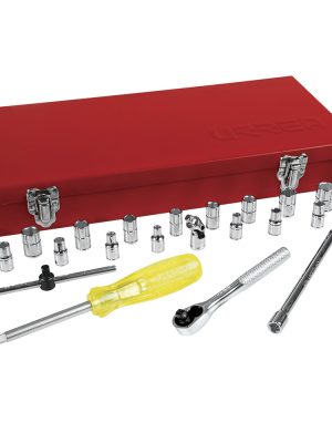 4700CM - Juego de dados y accesorios cuadro de 1/4" combinado, 25 piezas Urrea