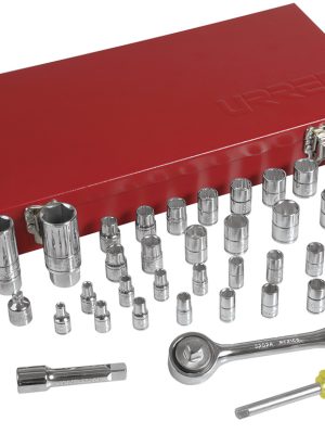 4700D - Juego de dados y accesorios cuadro de 1/4" y 3/8" combinado, 41 piezas Urrea