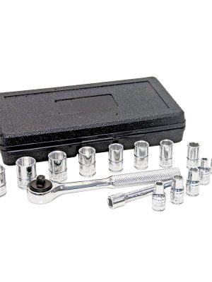 4700PM - Juego de dados y accesorios cuadro de 1/4" combinado, 15 piezas Urrea