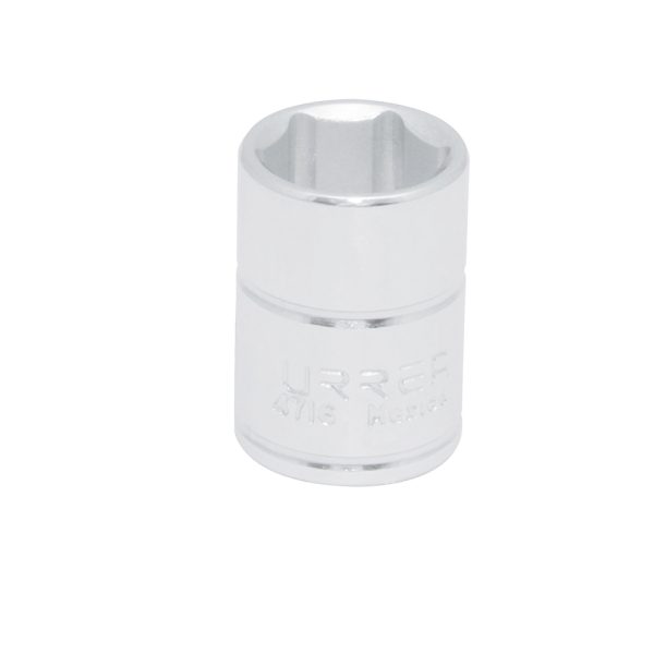 4716 - Dado cuadro de 1/4", 6 puntas, en pulgadas, 1/2" Urrea