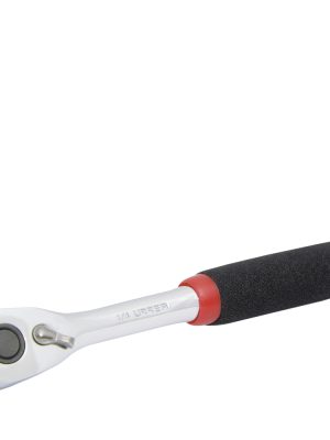 4749H - Matraca reversible con mango rubber grip, quick release, para dado cuadro de 1/4" Urrea